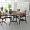 Flash Furniture Redmond 60x30 Conf Tbl w/1in. Thick Dbl Sided Laminate Tbl Top w/PVC and A-Frame Steel Bse, Walnut MT-M6030-WLT-ABF-GG - alternate 5